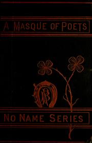 Cover of: A masque of poets by George Parsons Lathrop