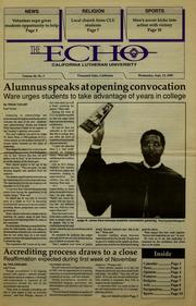 Cover of: Echo by California Lutheran University