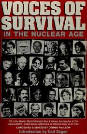 Cover of: Voices of survival in the nuclear age