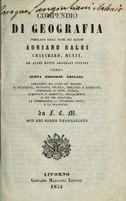 Cover of: Compendio di geografia