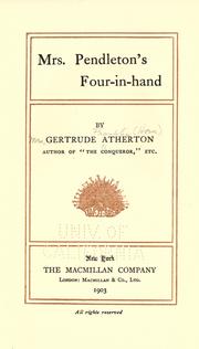 Cover of: Mrs. Pendleton's four-in-hand