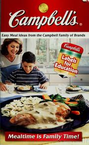 Cover of: Campbell's easy meal ideas from the Campbell family of brands by Campbell Soup Company