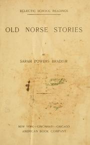Cover of: Old Norse stories