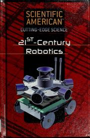 Cover of: 21st century robotics