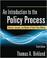 Cover of: An introduction to the policy process
