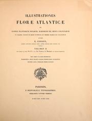Cover of: Illustrationes florae Atlanticae by E. Cosson