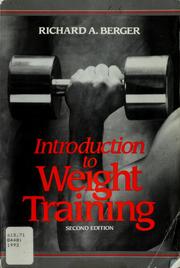 Cover of: Introduction to weight training