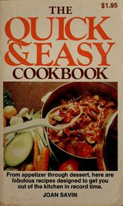 Cover of: The quick & easy cookbook