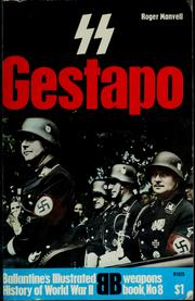 Cover of: SS and Gestapo: rule by terror.