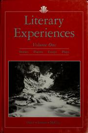 Cover of: Literary experiences