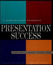 Cover of: Presentation success by Jackie L. Jankovich Hartman