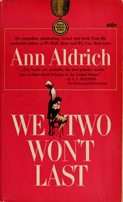 Cover of: We two won't last