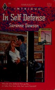 Cover of: In Self Defense: Harlequin Intrigue - 286, Legal Thriller
