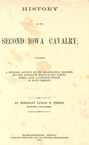 Cover of: History of the Second Iowa cavalry