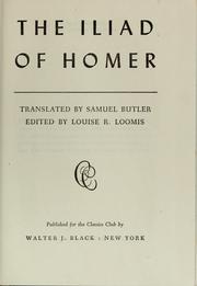 Cover of: The Iliad of Homer | Homer