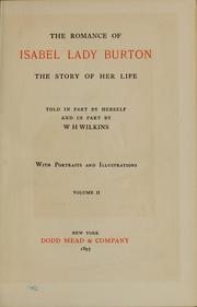 Cover of: The romance of Isabel, Lady Burton by Isabel Lady Burton