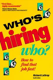 Who's hiring who by Richard Lathrop