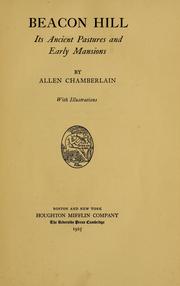Cover of: Beacon Hill by Allen Chamberlain