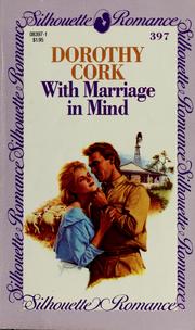 Cover of: With marriage in mind