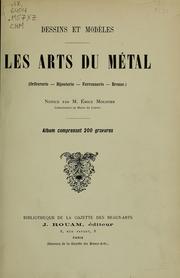 Cover of: Les Arts du métal by Emile Molinier