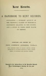 Cover of: A handbook to Kent records