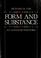 Cover of: Form and substance, an advanced rhetoric