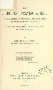 Cover of: The Buddhist praying-wheel by Simpson, William