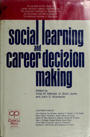 Cover of: Social learning and career decision making