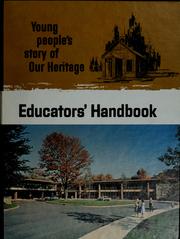 Cover of: Young people's story of our heritage: educators' handbook.