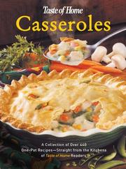 Taste of home's casserole cookbook by Heidi Reuter Lloyd