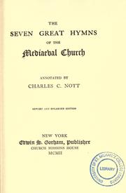 Cover of: The seven great hymns of the mediaeval church