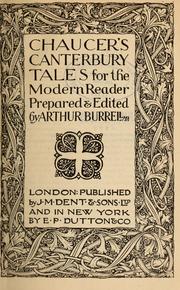 Cover of: Chaucer's Canterbury tales for the modern reader
