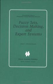 Fuzzy sets, decision making, and expert systems