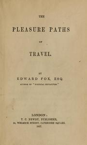 Cover of: The pleasure paths of travel