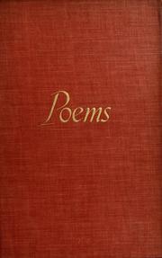 Cover of: Poems.