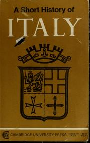 Cover of: A short history of Italy: from classical times to the present day