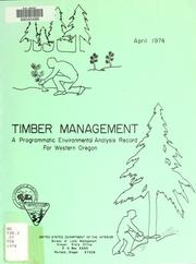 Cover of: Timber management by United States. Bureau of Land Management. Oregon State Office