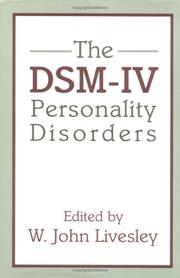 Cover of: The DSM-IV personality disorders