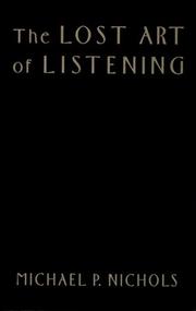 Cover of: The lost art of listening
