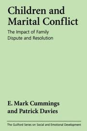 Cover of: Children and marital conflict by E. Mark Cummings