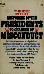 Responses of the Presidents to charges of misconduct by C. Vann Woodward