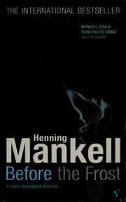 Innan frosten by Henning Mankell