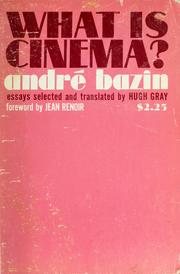 Cover of: What is cinema?