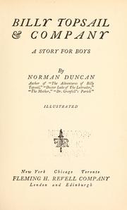 Cover of: Billy Topsail & company: a story for boys