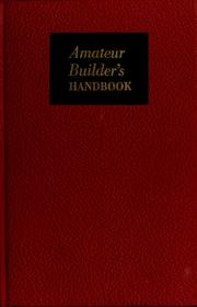 Cover of: Amateur builder's handbook: over 1001 picturized new ideas ...