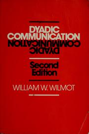 Cover of: Dyadic communication