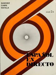 Cover of: Español en directo by Aquilino Sánchez, Aquilino Sánchez