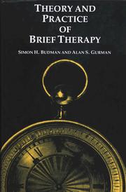 Cover of: Theory and practice of brief therapy