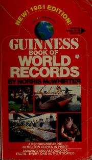 Cover of: Guinness Book of World Records by Norris Dewar McWhirter, Ross McWhirter