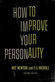 Cover of: How to improve your personality